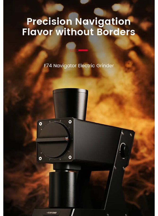 MHW-3BOMBER MHW-3BOMBER F74 Navigator Electric Coffee Grinder, Professional Burr Grinder with Digital Display, Black  - Image 3