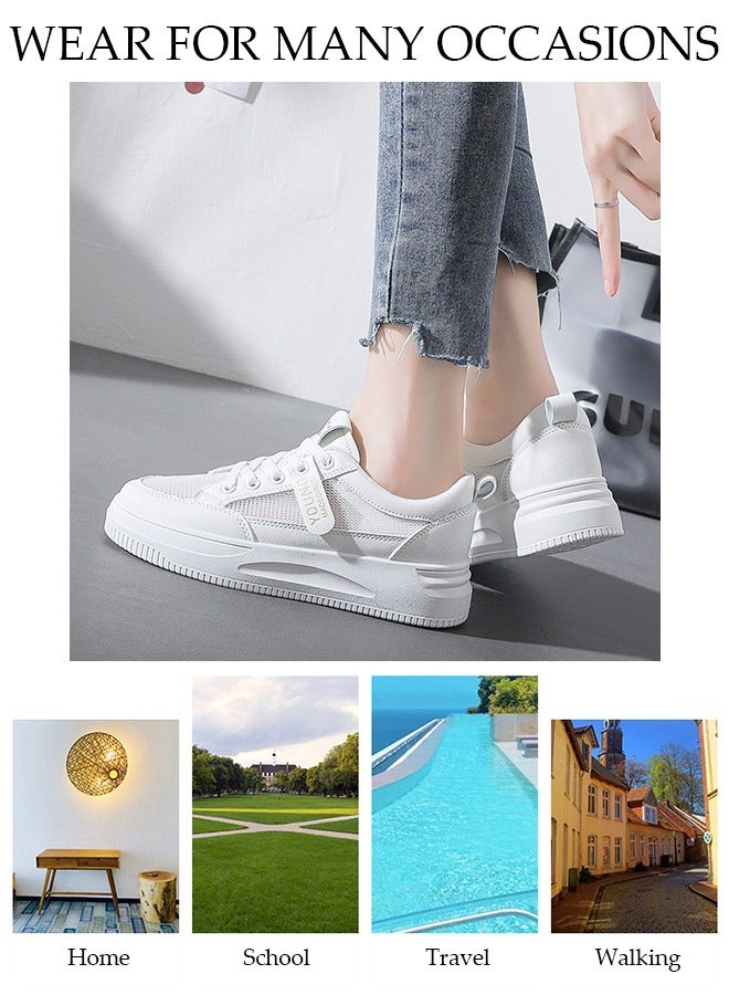 DUNISO Women's Walking Shoes Sneakers Lightweight Comfort Tennis Shoes Mesh Breathable Lightweight Non Slip Casual Work Shoes for Indoor Outdoor Travel Work - Image 3