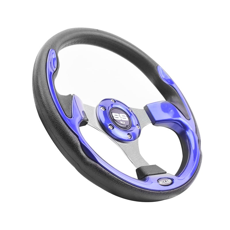 WEKANI Golf Cart Steering wheel for EZGO YAMAHA and Club Car Precedent Most Golf carts Black - Image 3