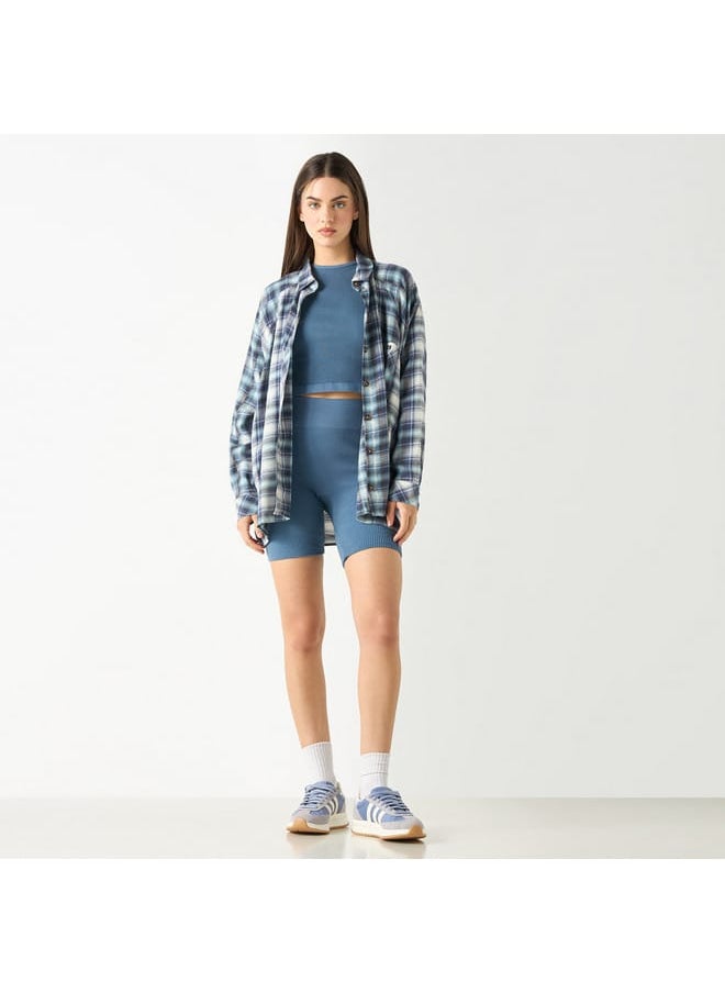 Lee Cooper Lee Cooper Checked Shirt with Long Sleeves and Pocket  - Image 2
