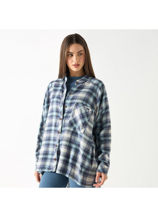 Lee Cooper Lee Cooper Checked Shirt with Long Sleeves and Pocket  - Image 1