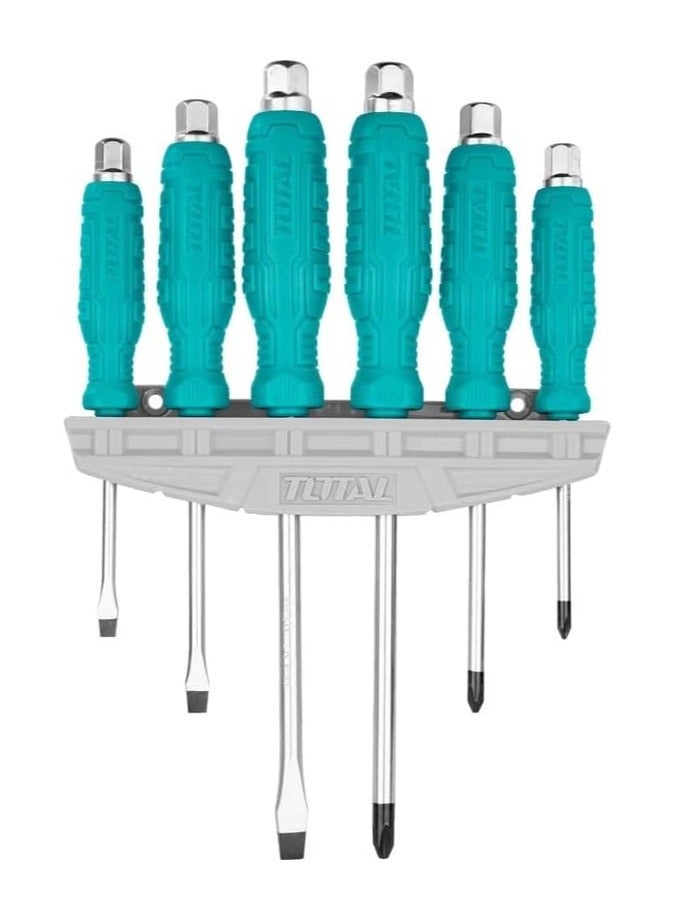 TOTAL 6Pcs Go Through Screwdriver Set THGSS35061 - Image 5
