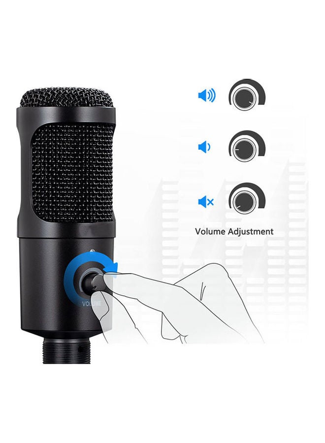 Arabest Studio Desktop Recording USB Condenser Microphone Kit Black - Image 2