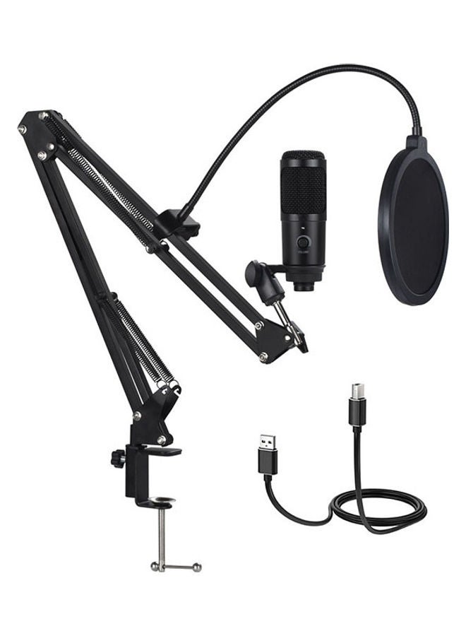 Arabest Studio Desktop Recording USB Condenser Microphone Kit Black - Image 1