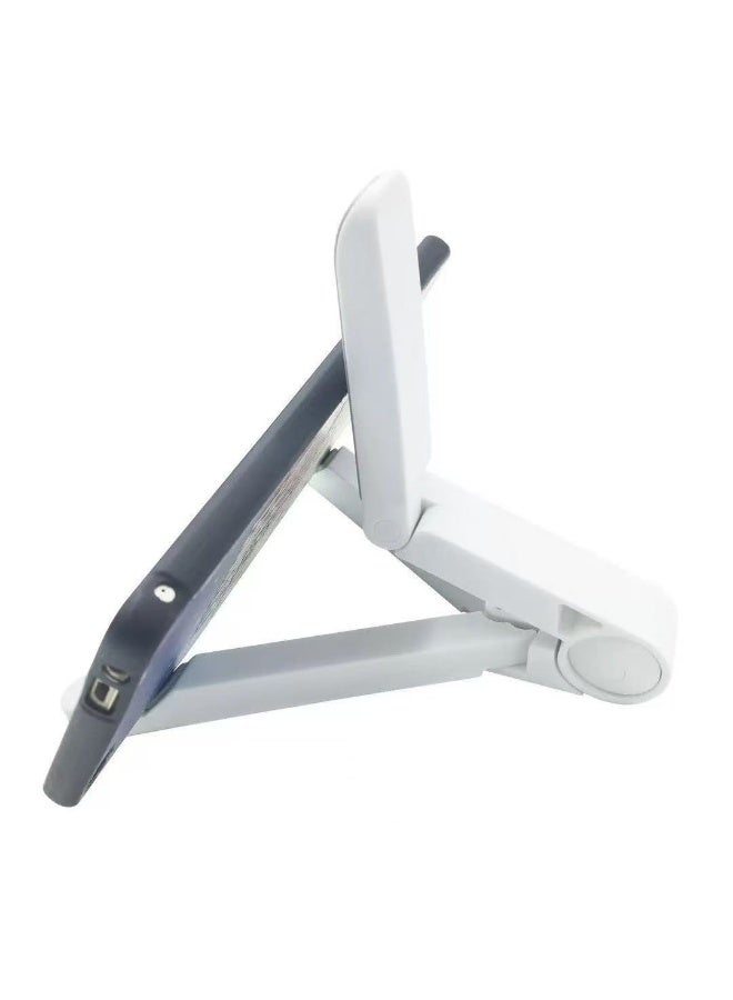 Portable Monitor Stand & Tablet Stand Holder Adjustable, Portable, Foldable, Light-Weight Compatible with 4 to 10 Inches Most Tablets and Smart Phones - Image 1