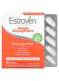 Estroven Estroven, Menopause Relief + Weight Management, 30 Capsules  - Image 1