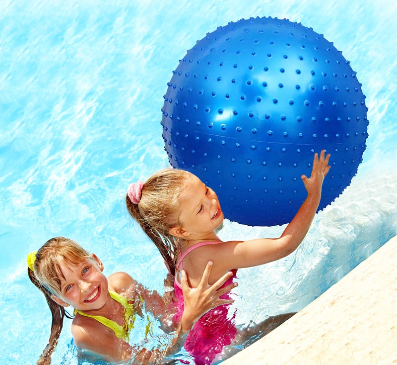 penepico Large Sensory Massage Ball for Kids Pack of 2 335 85CM Bouncy Exercise Balls for Toddlers Big Inflatable Toys with Tactile Spikes Outdoor Giant Yoga Balls Large Beach Ball - Image 2