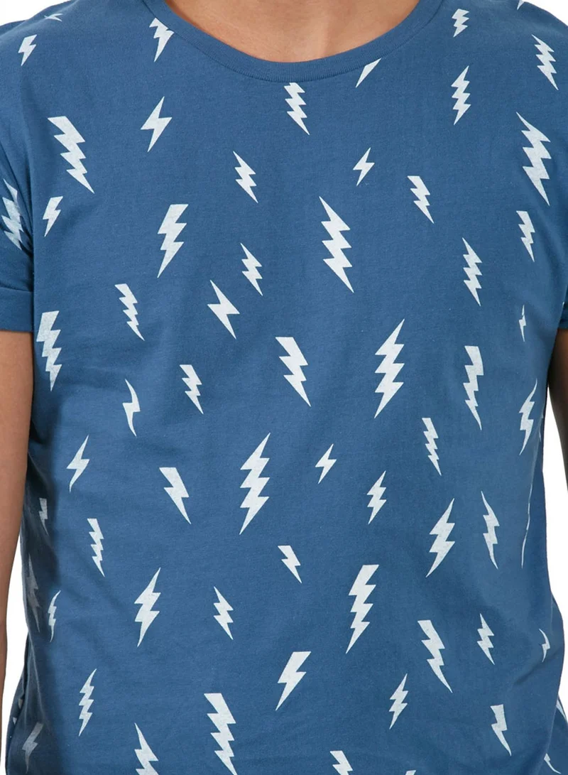 Flesh Imp Lightning Print T-Shirt