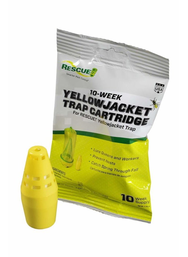 RESCUE ! Yellowjacket Attractant Cartridge (10 Week Supply) Reusable Yellowjacket Traps - (5 Pack) - Image 2