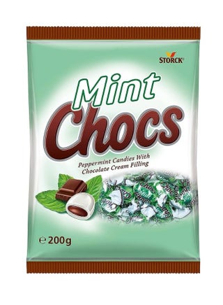 Bunte Welt Mint Chocs Peppermint Candies with Chocolate Cream Filling