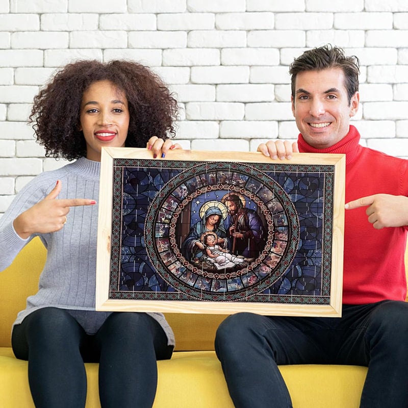 كلاراكو أحجية تقويم مجيء عيد الميلاد 2023، 1000 قطعة أحجية الصور المقطوعة تقويم مجيء للأطفال البالغين، تقويم العد التنازلي لمدة 24 يومًا، ألغاز مجيء عيد الميلاد المفاجئة من سانتا هدايا العطلات (أ) - Image 4