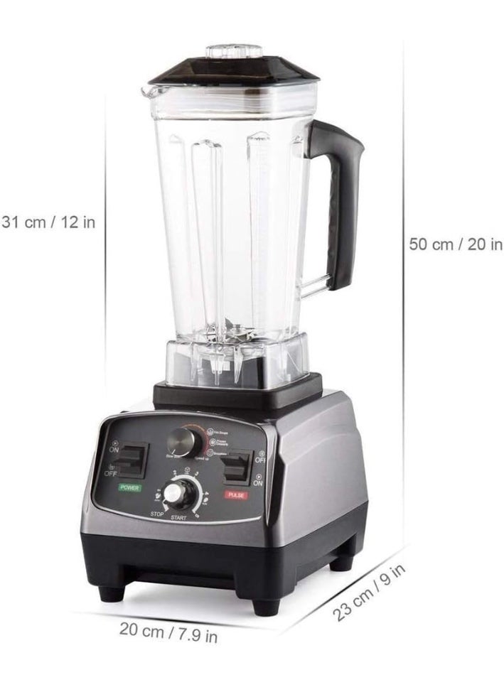 Denx Denix Super Blender 1800W – 2L High-Speed Electric Blender with Stainless Steel Blades, Multi-Function, Safety Lock & Overheat Protection - Image 3