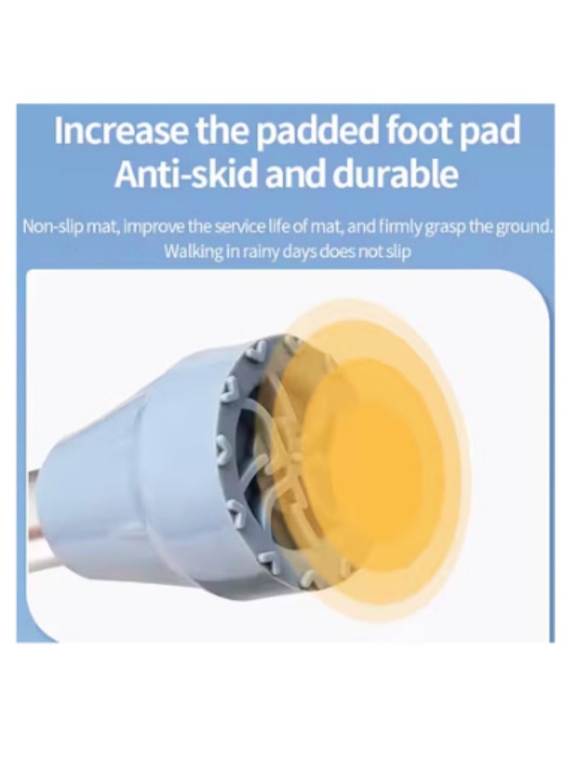 كايانج عكاز طبي متطور مع دعم مرفق – قاعدة مضادة للانزلاق وتعديل ارتفاع آمن – خفيف الوزن ومتين لخطوات آمنة دون تعب - Image 3