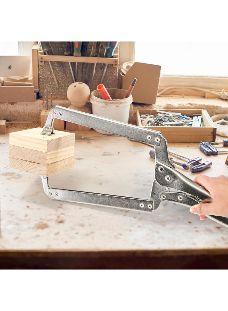 SYOSI Deep C Clamp, Heavy Duty Welding Clamps with Swivel Pads, Adjustable Locking Pliers for Woodworking Metalworking and Electrician Maintenance, 18 Inch Durable Welding Pliers Set of 3, Silver - Image 5