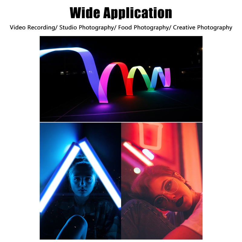 نايس فوتو عصا إضاءة للتصوير الفوتوغرافي RGB  
ضوء تعبئة بدرجة حرارة لون مزدوجة قابلة للتعديل من 2500K إلى 9900K  
12 مستوى سطوع - مؤشر تجسيد لوني CRI≥95  
عصا إضاءة لتسجيل الفيديو والبث المباشر - Image 3