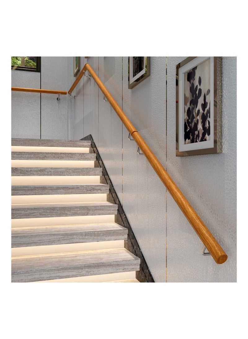 4 Pieces Handrail Brackets Wall Mount, Stainless Steel Banister Support Stair Rail Holders Handrail Rosette Bracket Outdoor Railing Attachments Rail Grip Supports for Indoor and Outdoor - Image 4