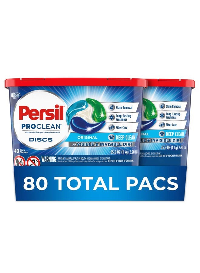 Persil Discs Laundry Detergent Pacs, Active Scent Boost, 59 Count  - Image 1