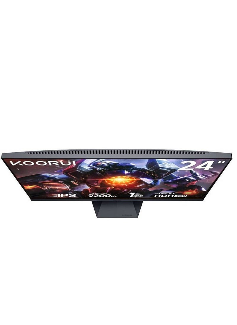 KOORUI - KOORUI G2411P Gaming Monitor, 24" IPS Display, FHD Resolution, 200Hz Refresh Rate, 1ms (MPRT) Response Time, AMD Free Sync Premium Technology, 16.7m Color Display, Black - Image 1