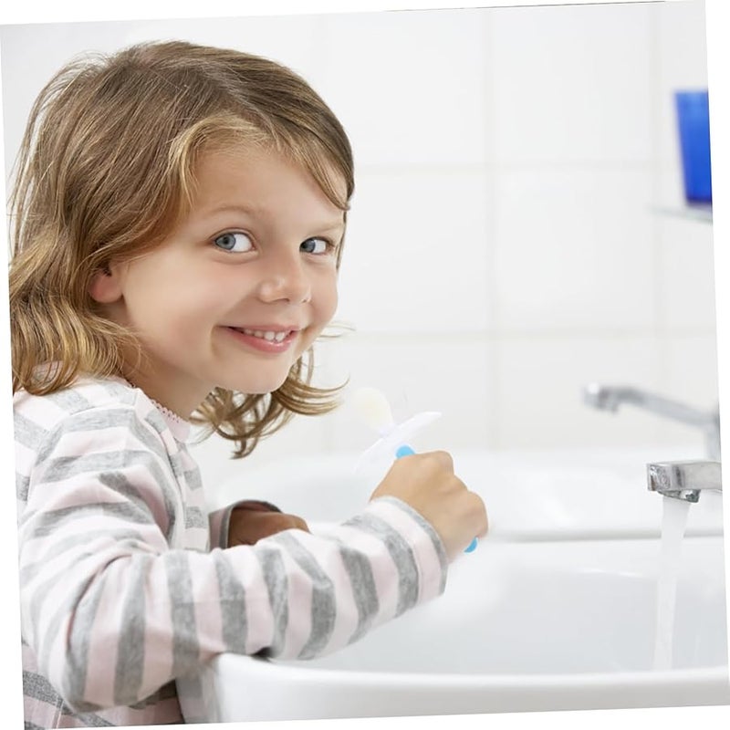 Safigle Toddler Toothbrush 2 Pack Ergonomic Design Soft Bristles Bright Colors - Image 4