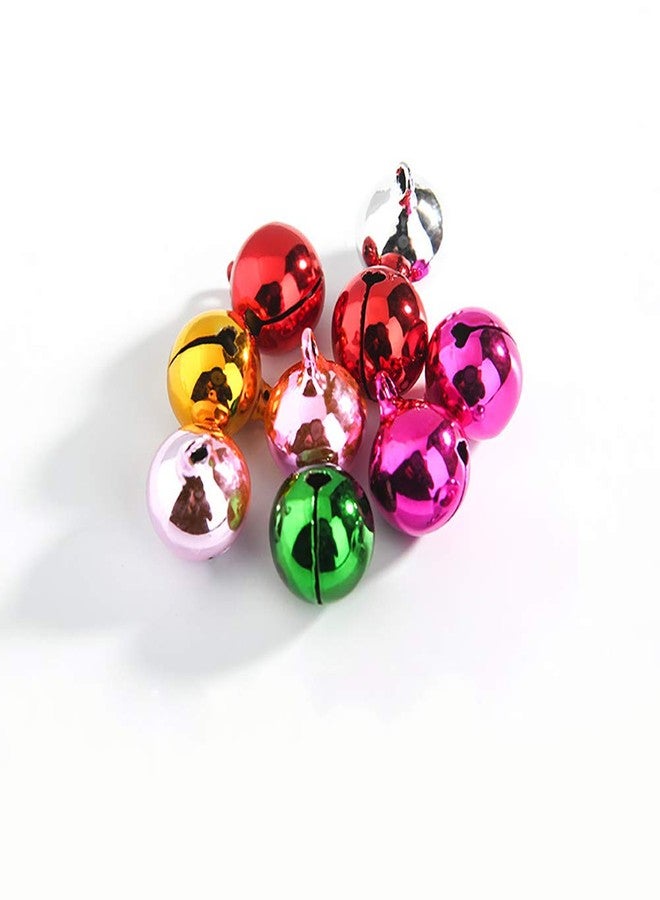 Fodattm 100PCS Small Copper Bell Jingle Bells Craft Bells Loose Beads Bell for Christmas Festival Decoration Home Decoration Jewelry Making DIY Bracelet Anklets Craft (Multicolor, 8mm) - Image 4