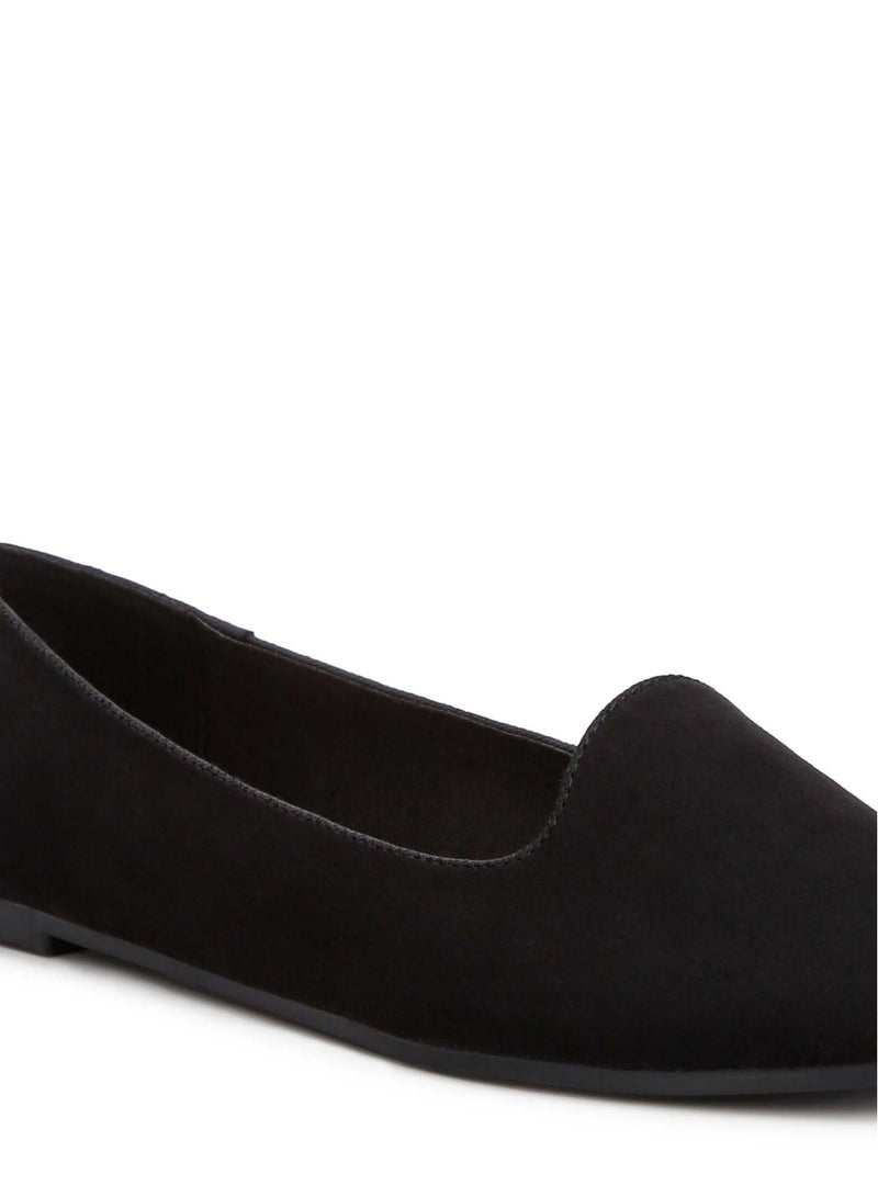 لندن راج أحذية باليه مسطحة كاجوال باللون الأسود - Image 5