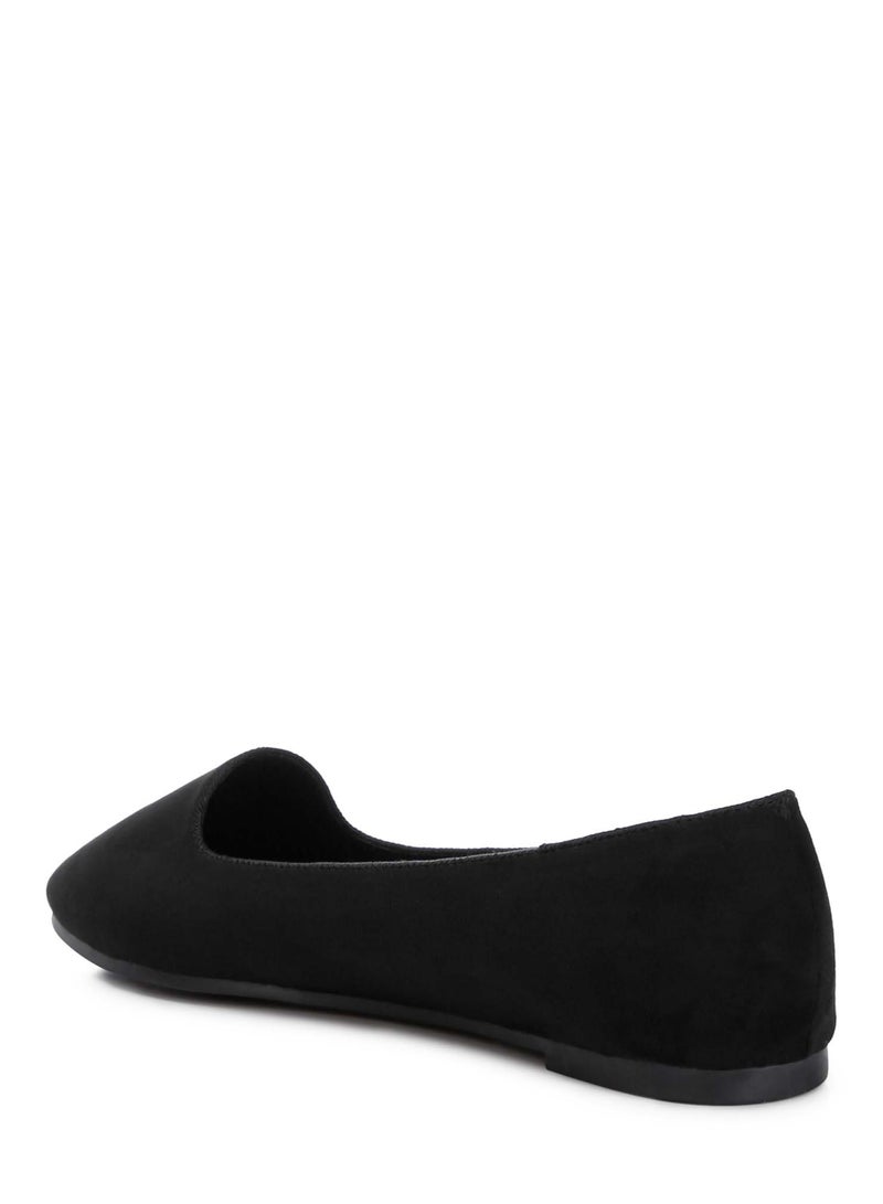 لندن راج أحذية باليه مسطحة كاجوال باللون الأسود - Image 3