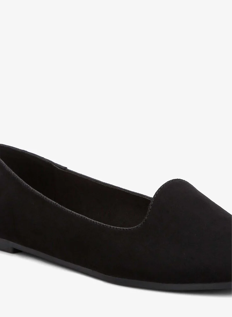 London Rag Casual Flat Ballerinas in Black