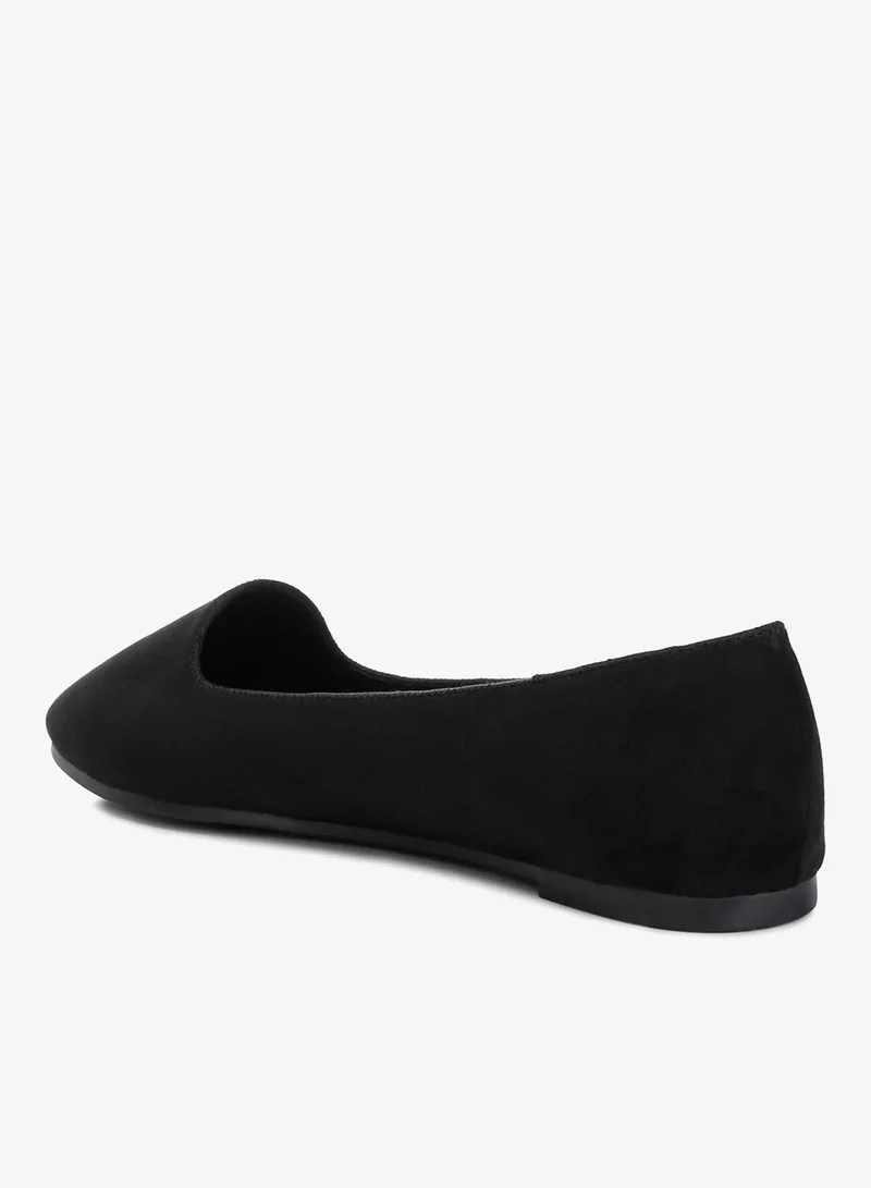 London Rag Casual Flat Ballerinas in Black