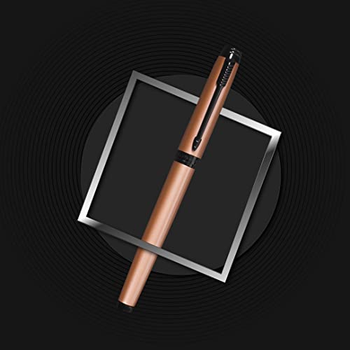 Parker Ambient Rose Gold Black Metal Trim Roller Ball Pen, Luxurious and Elegant, Perfect for Office Professionals, College Students, and Individual Use, Stylish and Reliable - Image 2