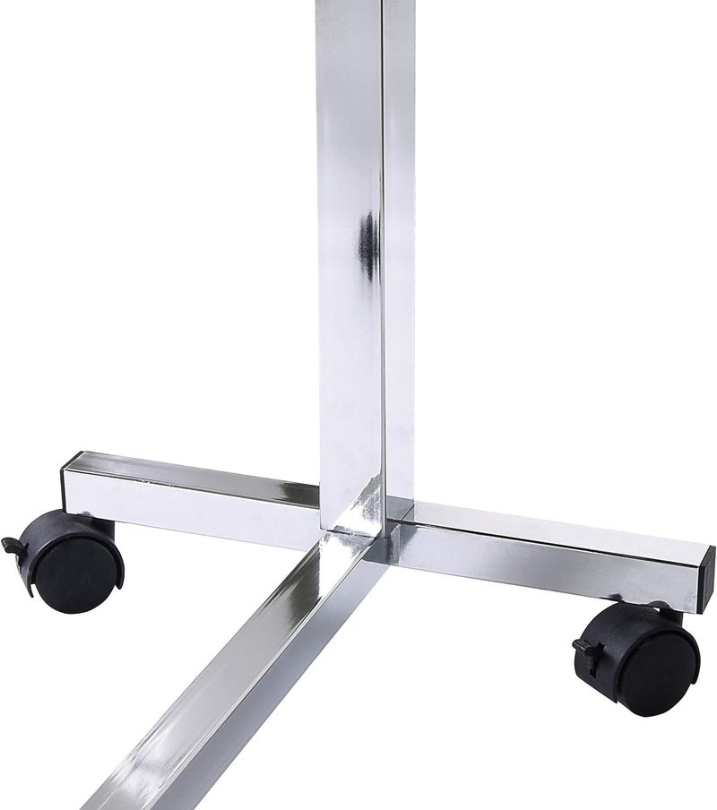 Vaunn Medical Pneumatic Adjustable Tilt Overbed Bedside Table with Wheels for Hospital and Home Use - Image 5