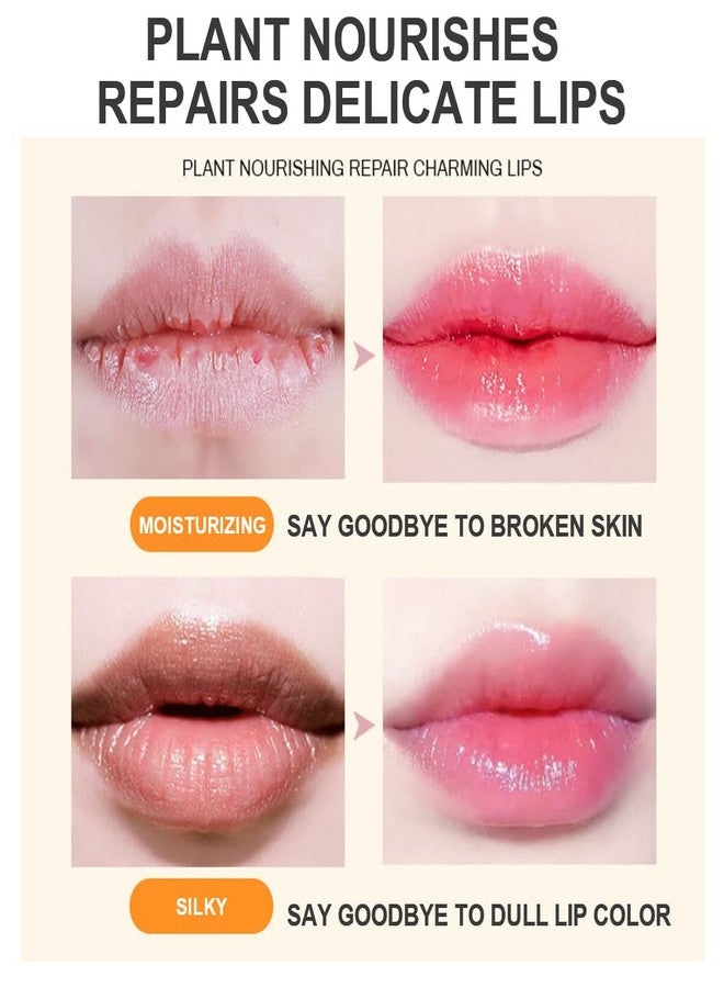 BINGBRUSH 2Pcs Color Changing Lipstick,Pink Crystal Flower Jelly PH Mood Long Lasting Labiales Lip Care Moisturizer Lip Balm Korean Magic Lip Gloss Lip Tinted Stain Makeup Set for Women - Image 5