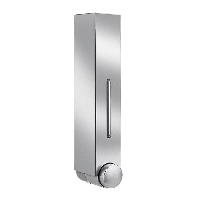 Aimko Wall Mounted Manual Push-Button Liquid Soap Dispenser Versatile Use for Shower, Lotion, Shampoo Durable Chrome Finish | Easy Installation Ideal for Home and Commercial Bathrooms Hygienic(1PCS) - Image 1