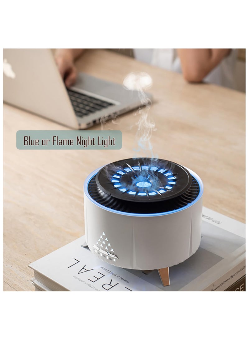 Zikra Essential Oil Diffuser for Large Rooms, (Watch the Video) Jellyfish Mist Aromatherapy Diffuser Ultrasonic Oil Diffuser 12-Hour Continuous Mist Diffuser for Home Bedroom, Auto Off, Volcano Light - Image 5