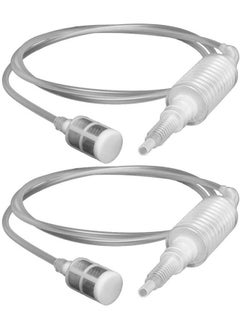 MVAQKLM  2pcs Liquid Transfer Pump Water Fuel Suction Tube Squeezing Gas Siphon Manual Pumping Petrol Syphon for Light Oils Gas Diesel Petrol Fish Tank  - Image 1