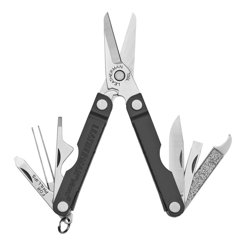 LEATHERMAN LEATHERMAN, Micra, Keychain Multi-tool with Grooming Tools, Mini Pocketknife for Everyday Carry (EDC), Hobbies & Outdoors, Built in the USA, Slate  - Image 1