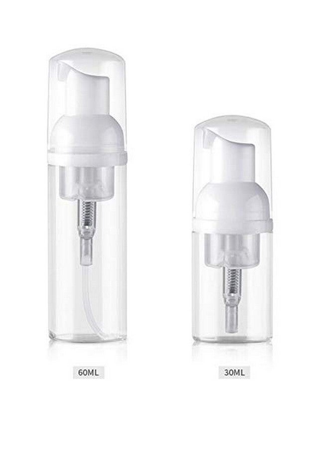 SYBL 3Pcs Empty Refillable Clear Plastic Foamer Pump Bottle Foaming Dispenser Cosmetic Makeup Sample Storage Container Vial Pot For Kitchen And Bathroom Use(30Ml/1Oz) - Image 2