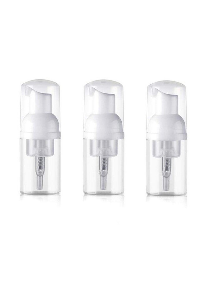 SYBL 3Pcs Empty Refillable Clear Plastic Foamer Pump Bottle Foaming Dispenser Cosmetic Makeup Sample Storage Container Vial Pot For Kitchen And Bathroom Use(30Ml/1Oz) - Image 1