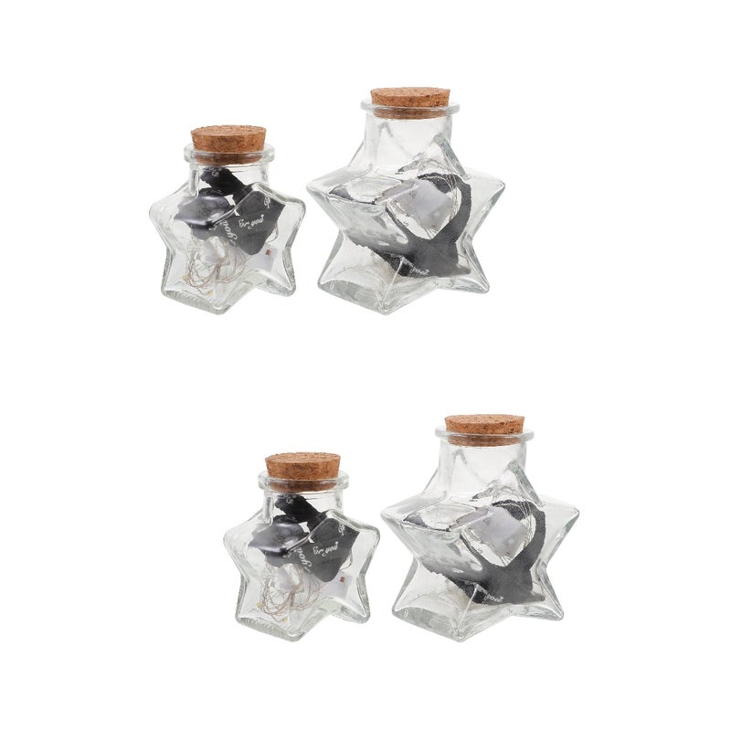 4 Pcs Bottle String Light Star Luck Bottle Lighting Ornament - Image 1