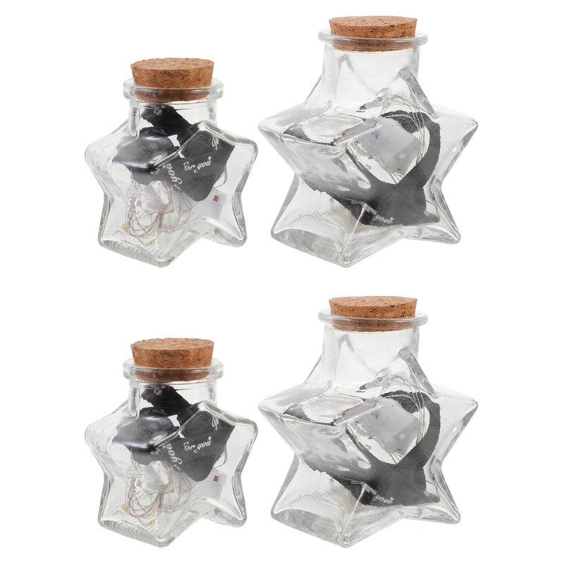 4 Pcs Bottle String Light Star Luck Bottle Lighting Ornament - Image 3