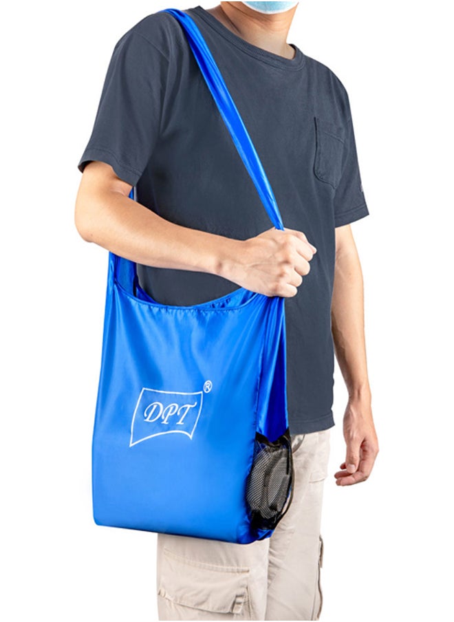 DPT Foldable Bag Portable Shopping Bag Blue Size 30*35 Cm  - Image 5