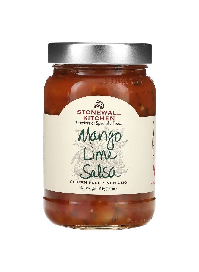 Stonewall Kitchen, Mango Lime Salsa, Medium, 16 oz (454 g) - Image 1