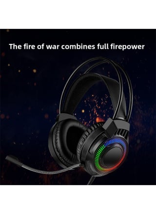 R602 RGB Light-emitting Headset Computer Headset Desktop Game Wire-controlled USB Wired Headset E-sports Headset-Color:R602 [7.1 USB Interface With Packaging]] - pzsku/ZD3092CEADC72FECAD92DZ/45/1744862101/51ac024b-9b7c-44a4-b204-b3edc5b43217