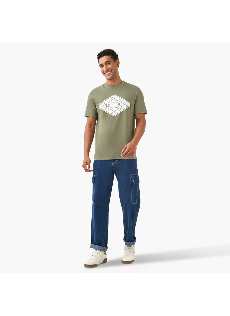 لي كوبر Lee Cooper Logo Detail Crew Neck T-shirt