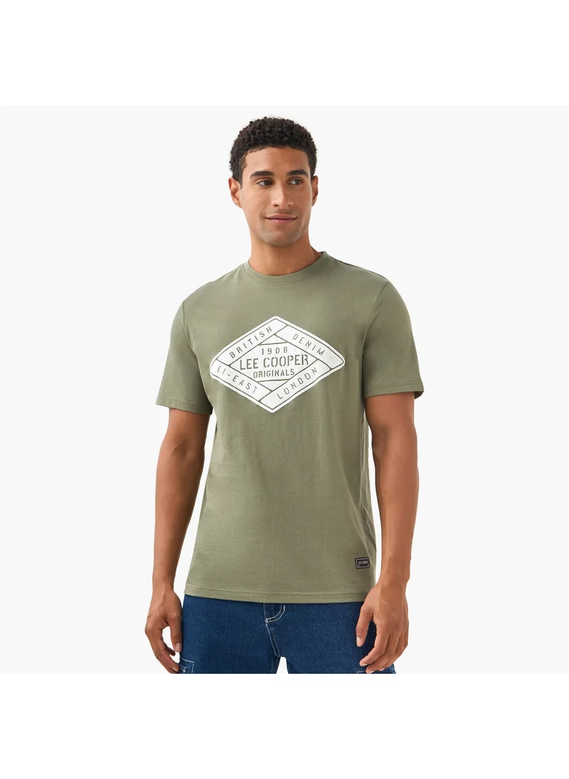 لي كوبر Lee Cooper Logo Detail Crew Neck T-shirt