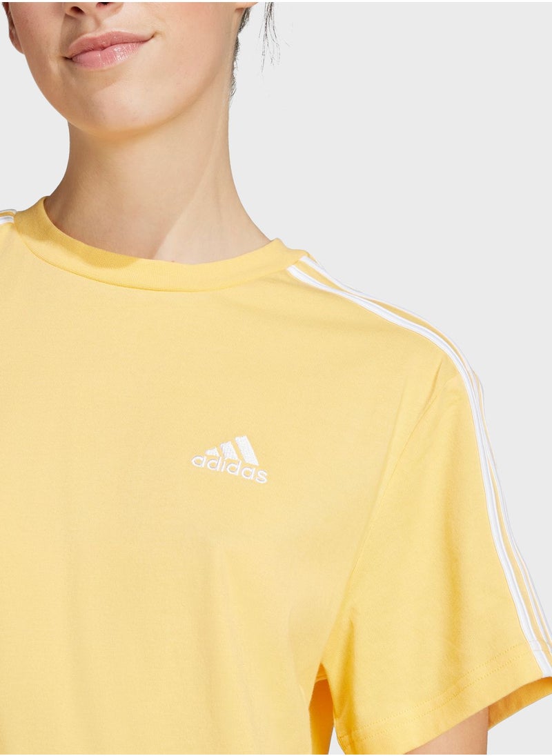 Adidas - 3 Stripes Cropped T-Shirt - Image 1