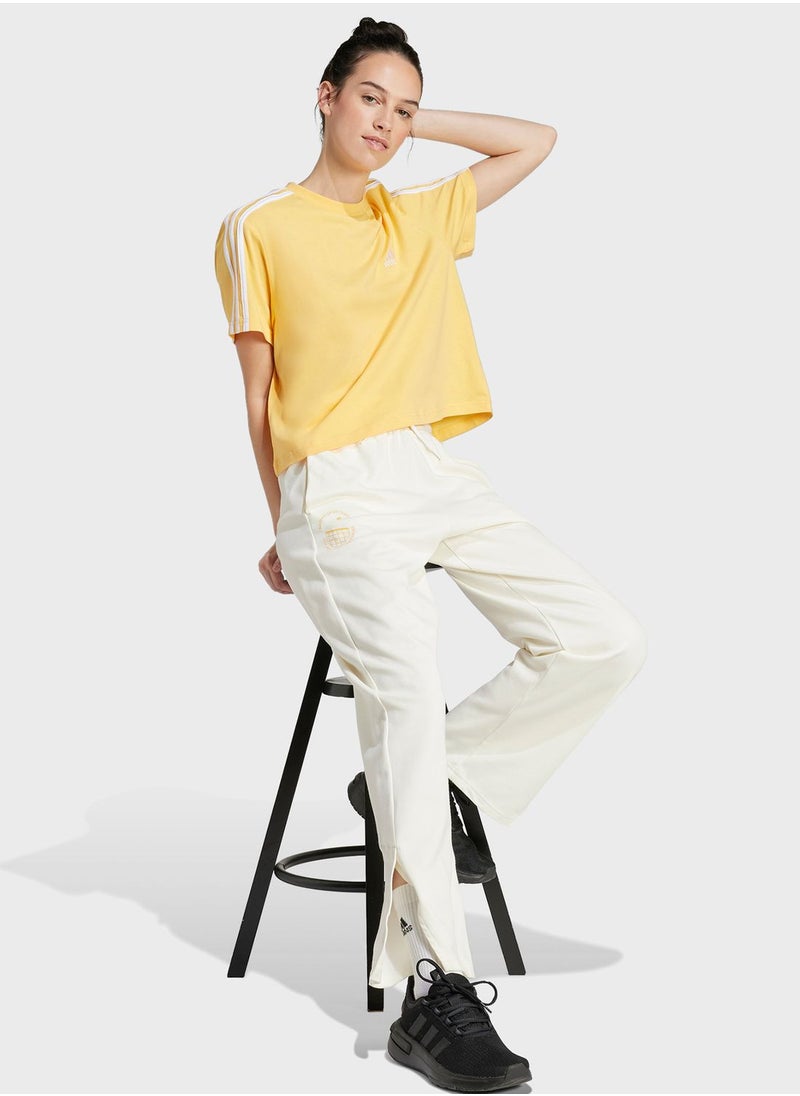 Adidas - 3 Stripes Cropped T-Shirt - Image 1