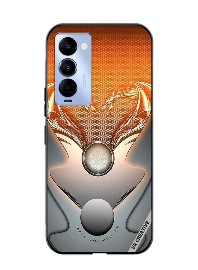 VR CREATIVE غطاء حماية لتكنو كامون 18/18 بي تصميم مجتمع الجدران متعدد الألوان - Image 1