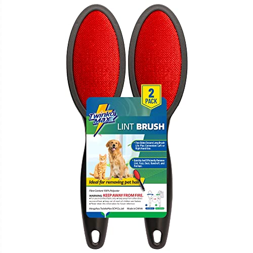 Twinko Max Lint Brush, Lint Remover, Pet Hair Remover, Clothes Brush, Magic Lint Remover Brush, Sheet and Carpet Cleaning Brush, 2-Sided and Reusable, No Need Lint Roller Refill. - Image 1