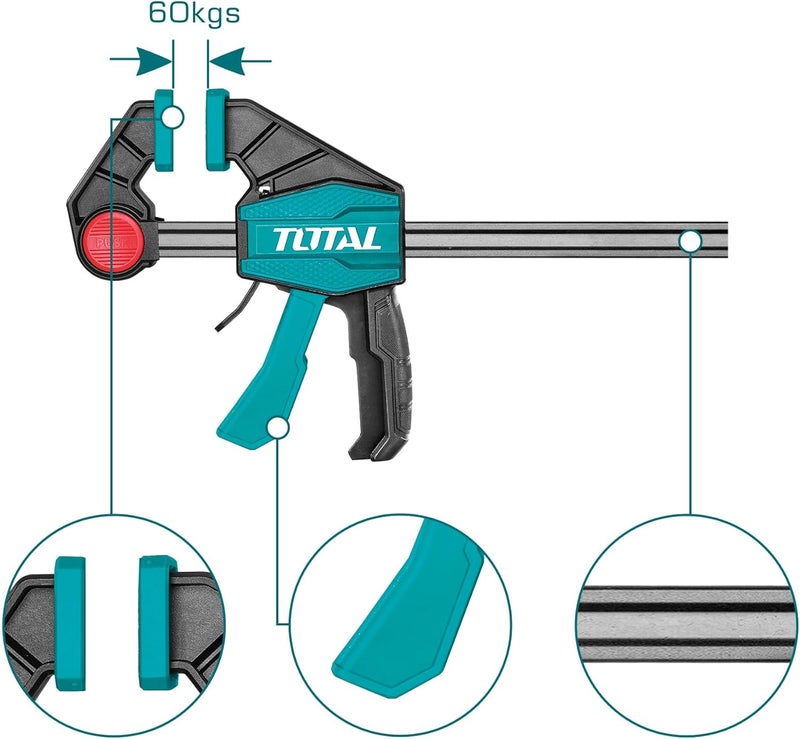 TOTAL Quick Bar Clamps 12 Inches - Image 3