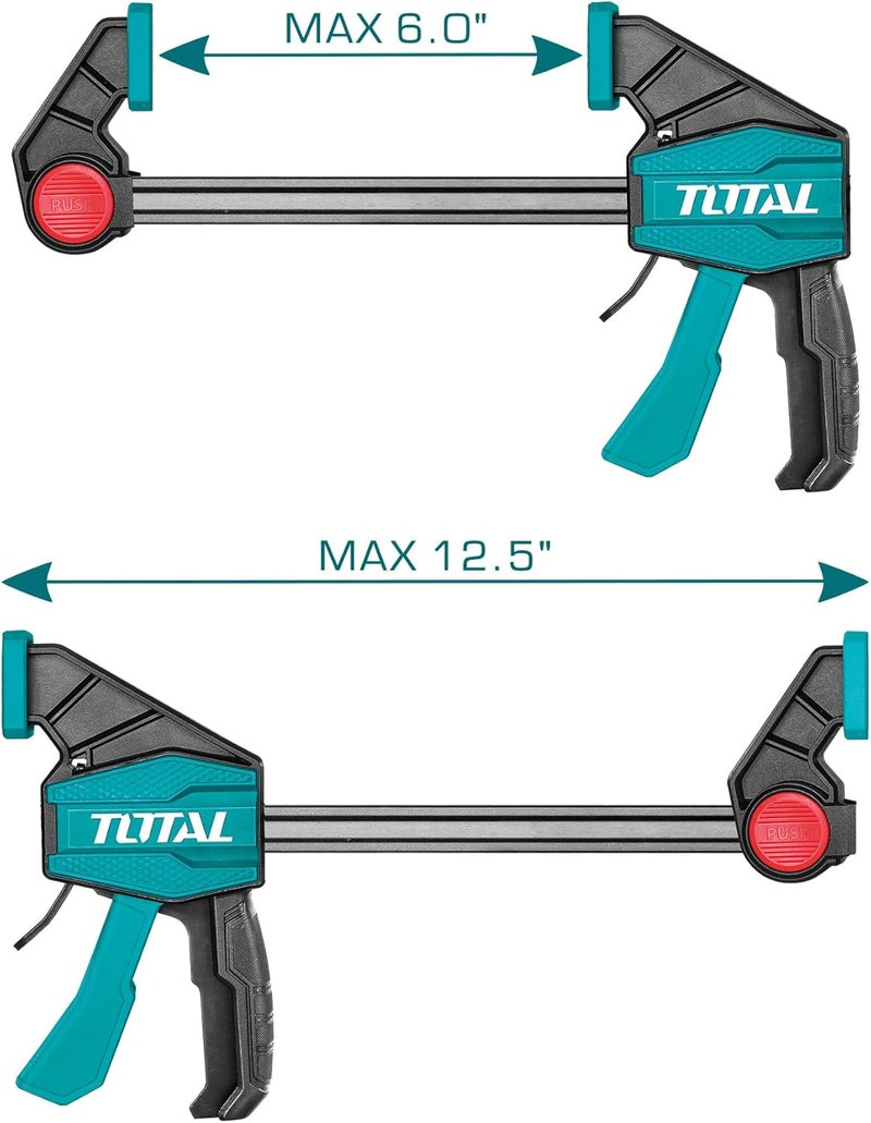TOTAL Quick Bar Clamps 12 Inches - Image 2